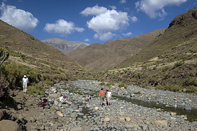 Relaxing by the Mesheha River